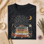 It Is Okay To Be Human T-shirt, Gift for Overthinkers & Book Lovers