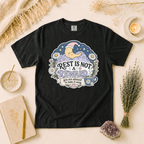 Rest Is Not A Reward T-Shirt, Self-Care Relaxation Tee, Gift for Overthinkers
