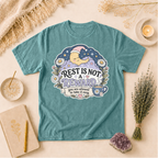 Rest Is Not A Reward T-Shirt, Self-Care Relaxation Tee, Gift for Overthinkers