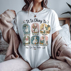 It Is Okay To Have Hard Days Tee, Gift for Overthinkers & Anxious Friends