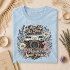 When Life Gets Blurry Adjust Your Focus Tee, Retro Spiritual Gift for Overthinkers