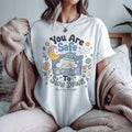 You Are Safe To Slow Down T-shirt, Rest Is Productive Boho Wellness Gift