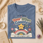 Your Efforts Count T-Shirt, Quiet Progress Encouragement Gift for Overthinkers