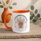 Let Your Nervous System Bloom Mug, Boho Wellness Coffee Cup, Soft Girl Self Care Gift 11 oz