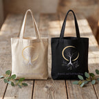 Rooted, and Still Reaching Tote Bag, Mindful Gift for Book Lover and Spiritual Woman