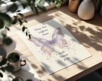 They Are Lighter Now Poster. Butterfly Memorial Wall Art, Loss of a Loved One Print