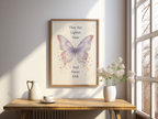They Are Lighter Now Poster. Butterfly Memorial Wall Art, Loss of a Loved One Print