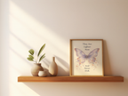 They Are Lighter Now Poster. Butterfly Memorial Wall Art, Loss of a Loved One Print