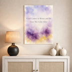 Grief Comes in Waves Poster. Grief & Loss Wall Art, Watercolor Memorial Print
