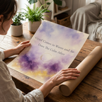 Grief Comes in Waves Poster. Grief & Loss Wall Art, Watercolor Memorial Print