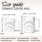 Today This Is Enough Mug, Wildflower Encouragement Gift for Her, 11oz 15oz