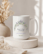 Rest Is Not a Reward Mug, Lavender Self Care Gift, Burnout Gift for Women, 11oz 15oz