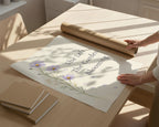 She Left The Garden Blooming Poster, Loss of a Mother Sympathy Wall Art. Unframed