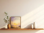 The Morning Came Anyway Poster, Sunrise New Beginnings Wall Art Print. Unframed