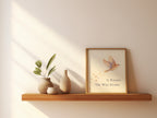 It Knows The Way Home Poster, Bird Sympathy and Memorial Wall Art Print. Unframed