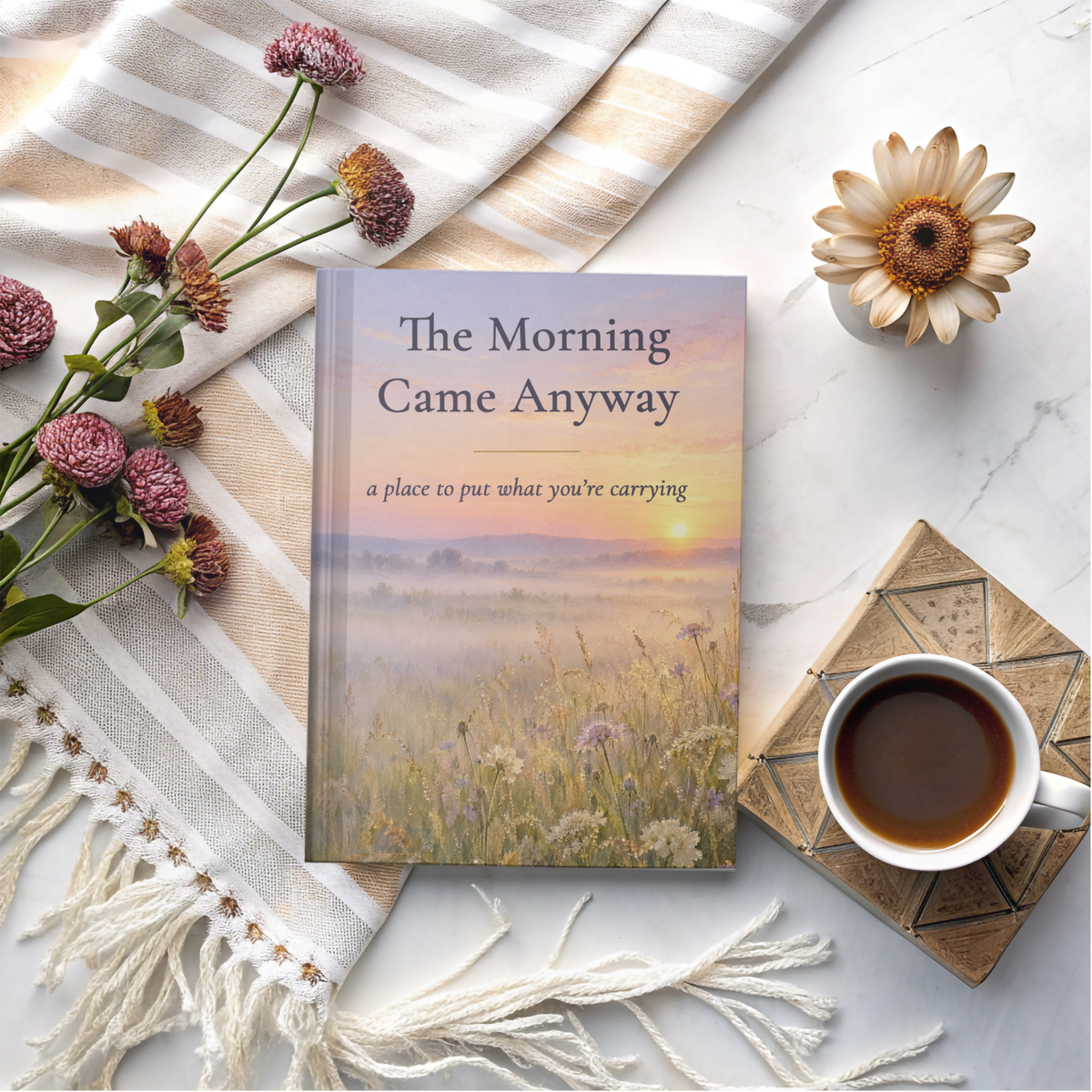 The Morning Came Anyway Journal, Sunrise Sympathy Gift for Her, 5.75x8