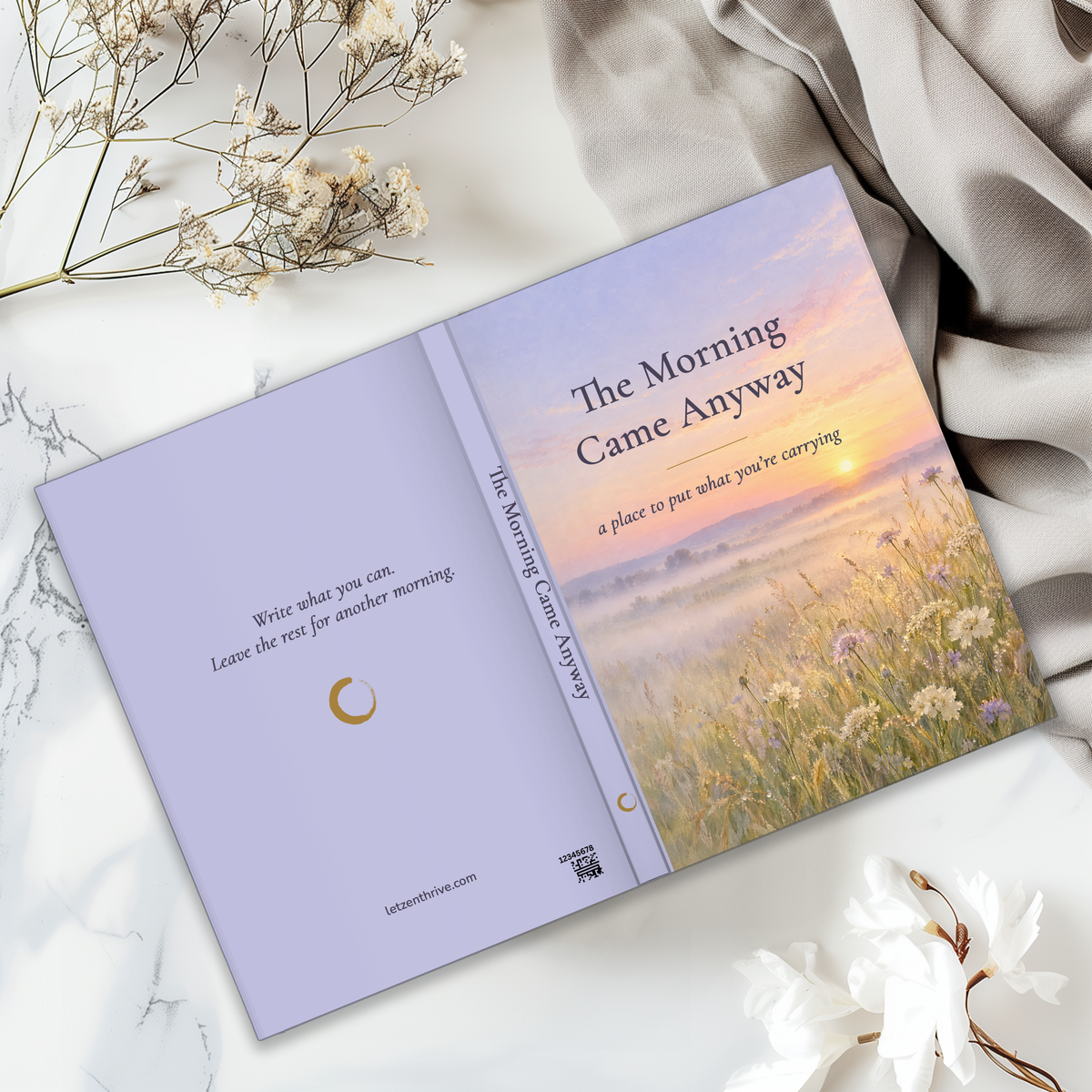 The Morning Came Anyway Journal, Sunrise Sympathy Gift for Her, 5.75x8