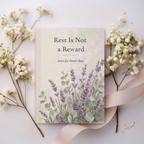 Rest Is Not a Reward Journal, Lavender Self Care Gift for Her, 5.75x8