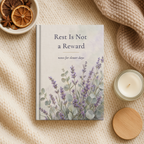 Rest Is Not a Reward Journal, Lavender Self Care Gift for Her, 5.75x8