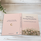 Soft Heart, Strong Boundaries Journal, Wildflower Gift for Her, 5.75 x 8