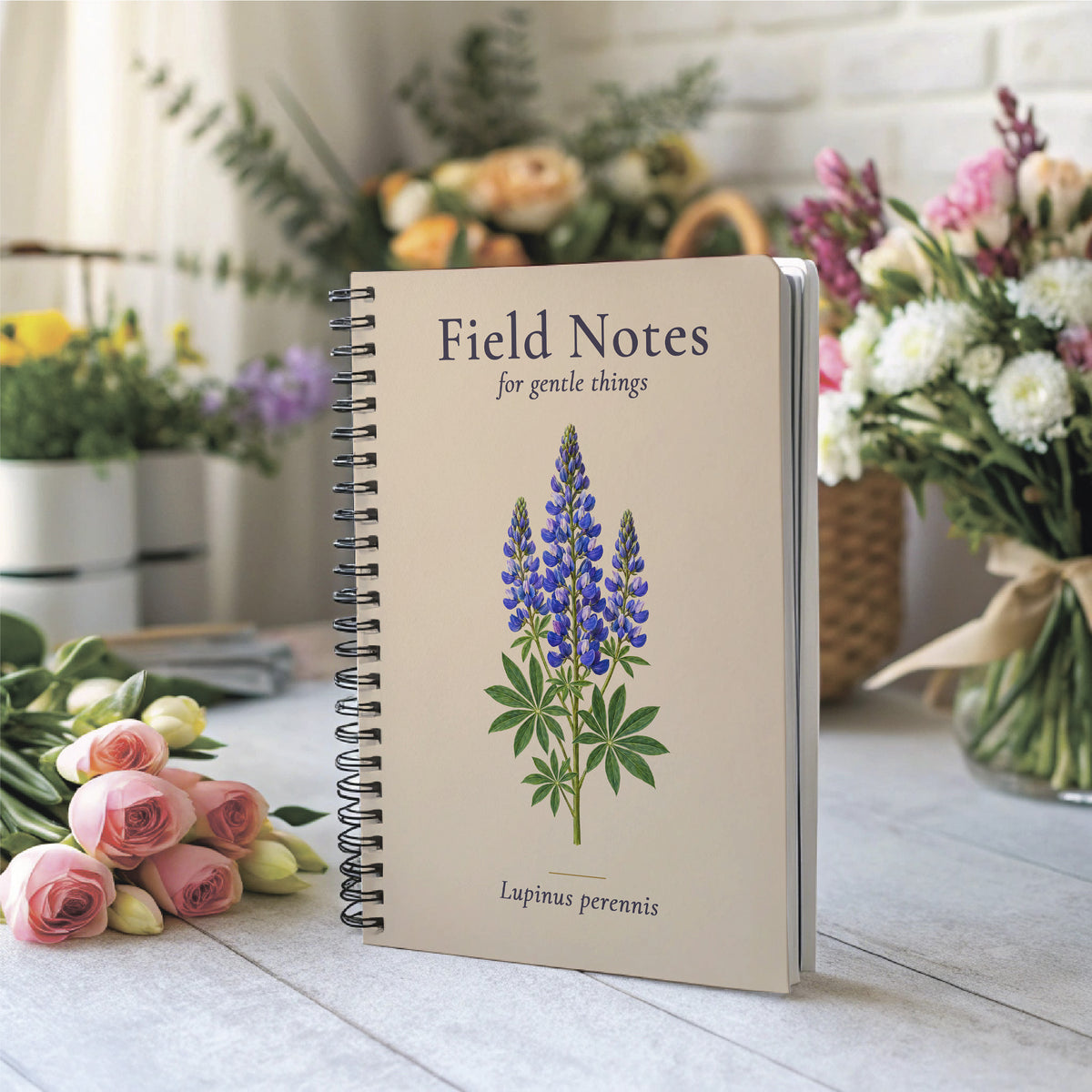 Field Notes Notebook, Botanical Specimen Gift for Nature Lovers, 6 x 8