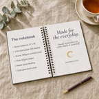 Thoughts I Will Definitely Overthink Later Notebook, Funny Raccoon Gift, 6 x 8