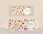 You Did The Thing Mug, Left Handle, Bright Floral Congratulations Gift for Her, 11oz 15oz