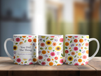 You Did The Thing Mug, Right Handle, Bright Floral Congratulations Gift for Her, 11 oz 15 oz