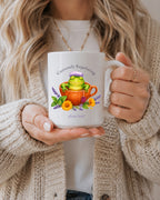 Currently Regulating Frog Mug, Funny Self Care Tea Gift for Her, 11 oz 15 oz