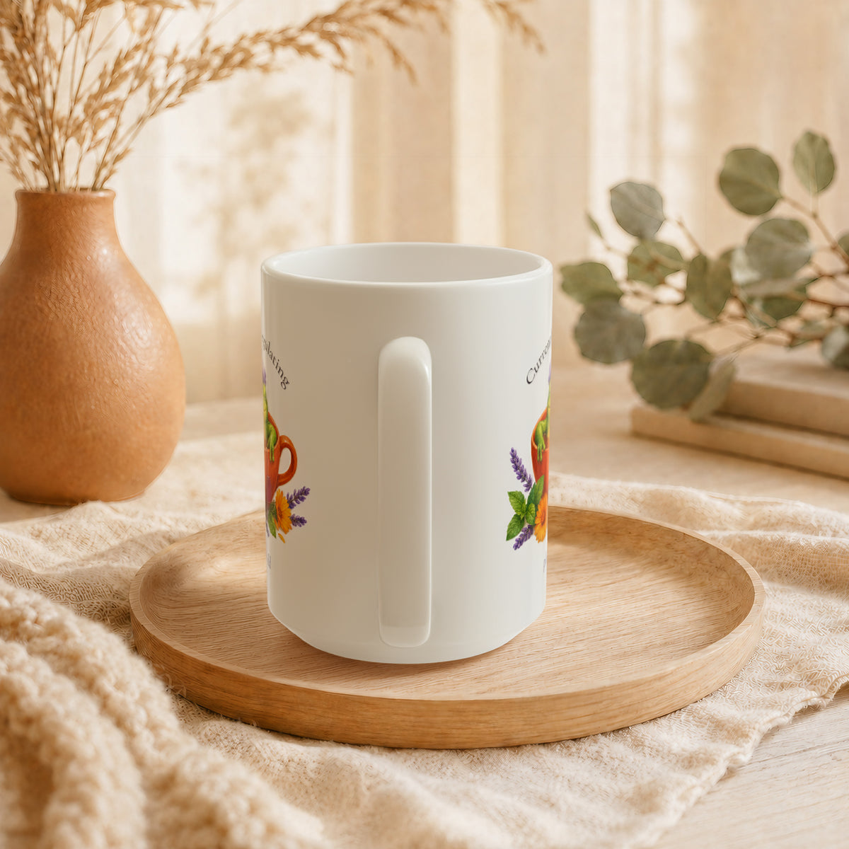 Currently Regulating Frog Mug, Funny Self Care Tea Gift for Her, 11 oz 15 oz