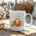 Currently Regulating Frog Mug, Funny Self Care Tea Gift for Her, 11 oz 15 oz
