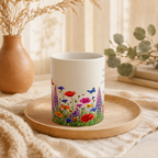 Good Things Are Growing Mug, Right Handle, Wildflower Encouragement Gift for Her, 11 oz 15 oz