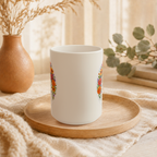 For The One Who Holds Everyone Mug, Marigold Caregiver Gift for Her, 11 oz 15 oz