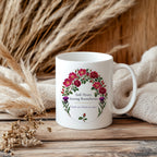 Soft Heart Strong Boundaries Mug, Rose and Thistle Self Care Gift for Her, 11 oz 15 oz