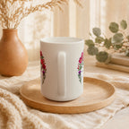Soft Heart Strong Boundaries Mug, Rose and Thistle Self Care Gift for Her, 11 oz 15 oz