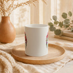 Soft Heart Strong Boundaries Mug, Rose and Thistle Self Care Gift for Her, 11 oz 15 oz