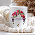 Soft Heart Strong Boundaries Mug, Rose and Thistle Self Care Gift for Her, 11 oz 15 oz