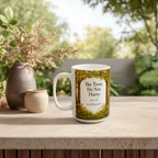 The Trees Do Not Hurry Mug, Left Handle, Forest Woodland Nature Lover Gift, 11 oz 15 oz